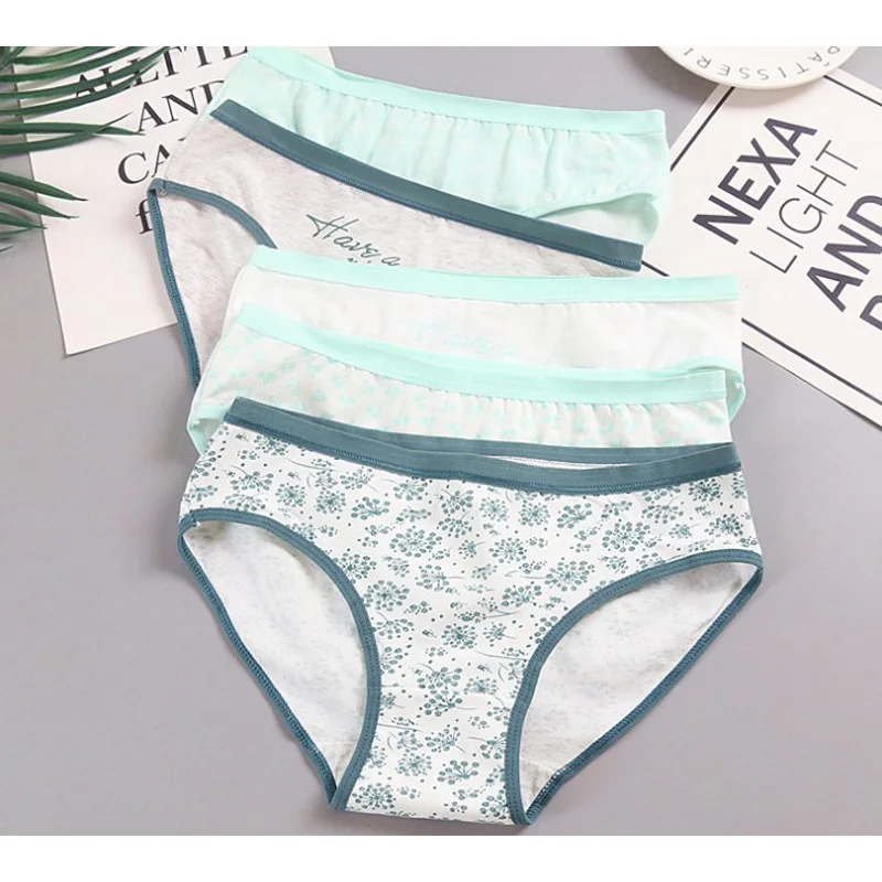 Нижнее белье для девочек 5 цветов новые хлопковые трусики молодых девушек