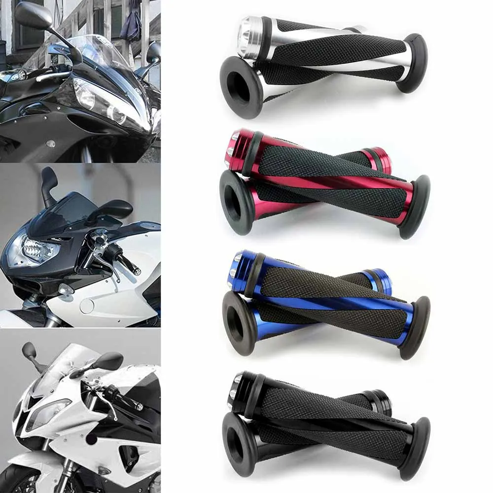 

Противоскользящие универсальные ручки на руль для мотоцикла Honda Kawasaki ATV Pit Dirt Bike 7/8 "22 мм резиновые ручки
