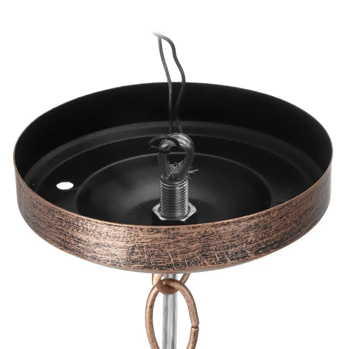 

E27 Retro Industrial Pendant Light Vintage Ceiling Lamp Cafe Loft Hanging Fixture Lampshade Industrial Metal Cage Light