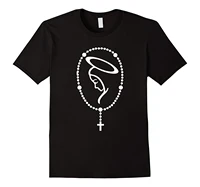 the holy rosary t shirt virgin mary catholics summer casual man t shirt good quality top tee white style breathable