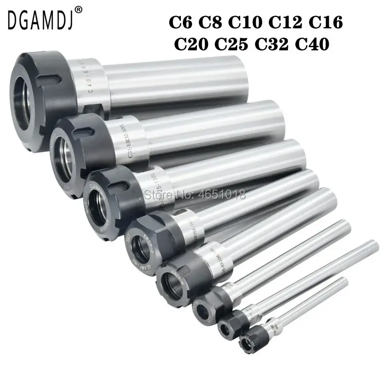 

C6 C8 C10 C12 C16 C20 C25 C32 C40 ER8 ER11 ER16 ER20 ER25 ER32 60L 100L 150L 200L Chuck Holder CNC Milling Lengthen Tool carrier