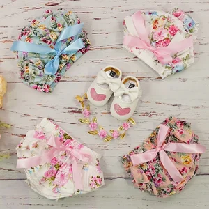 Комплект из шорт и повязки на голову, с цветочным принтом