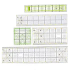 LMDZ 5 шт.компл. прямоугольные лоскутные стеганые прямые линейки швейные инструменты для рукоделия