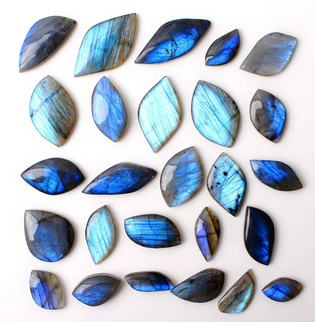 1 упаковка/10 шт. подвеска свободной формы с голубым миганием/огнем Лабрадорита