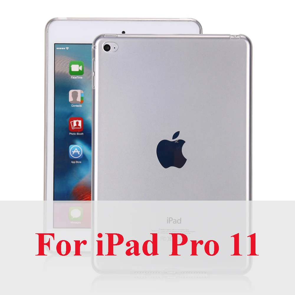 Конфеты прозрачный тонкий чехол из термопластичного полиуретана для iPad Pro 11 9,7 крышка пластыри на гелевой основе защитный чехол для iPad 2/3/4, 5, 6, Air1 Air2 Капа - Цвет: For pro 11 Clear