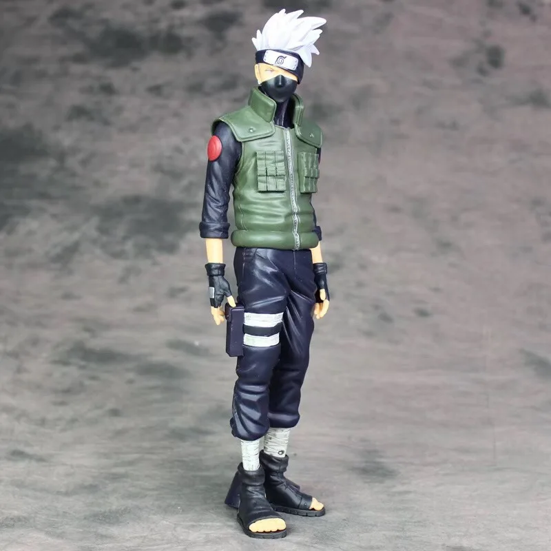 

28cm Anime Hokage Shippuden Grandista Hatake Kakashi Banpresto Shinobi Relations Pvc Action Figure Collection Model Adult Toy