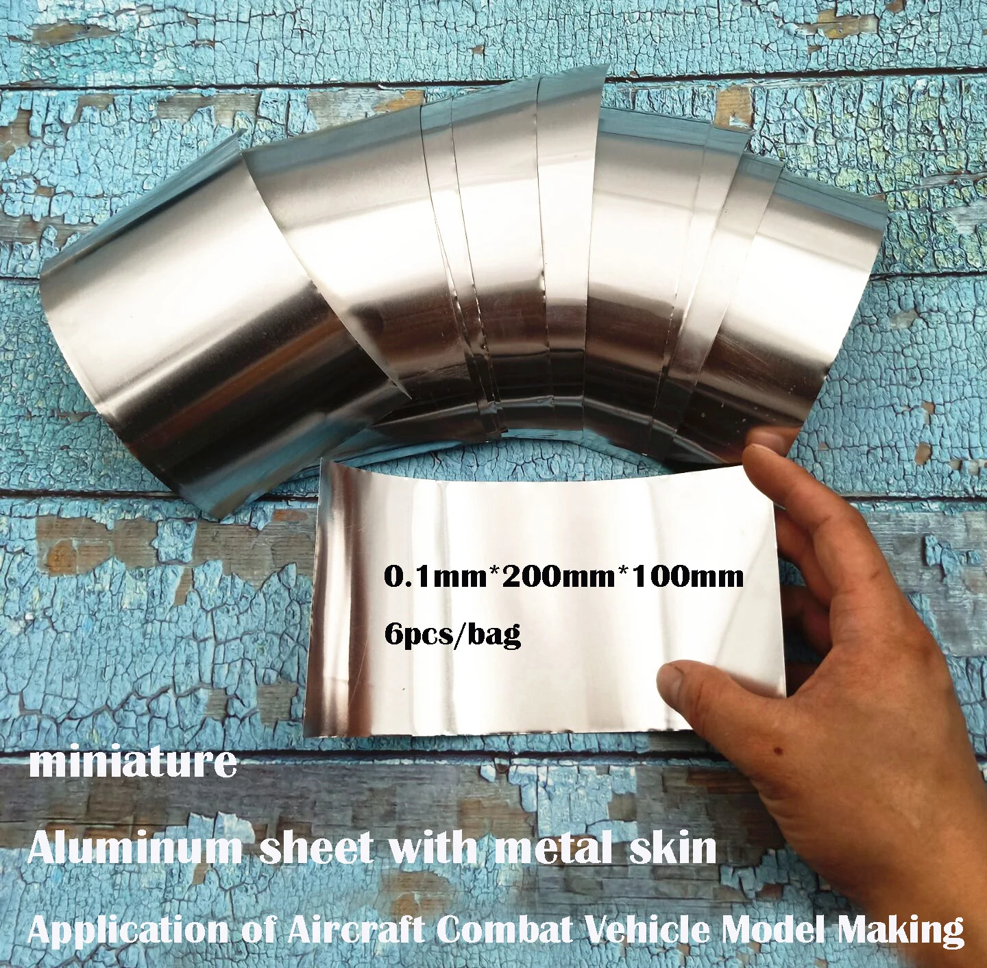 miniature Aluminum sheet with metal skin Application of Aircraft Combat Vehicle Model Making Sand table model material