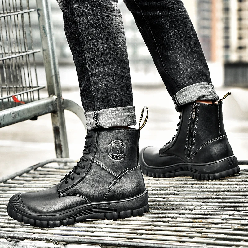 Мужские зимние новые ботинки Martin Мягкая теплая Уличная обувь Модная
