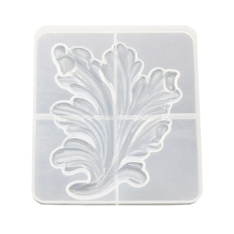 

Crystal Epoxy Glue Mold Pattern Leaf Decoration Mirror Silicone Mould DIY Handmade Crafts Making UV Resin Molds