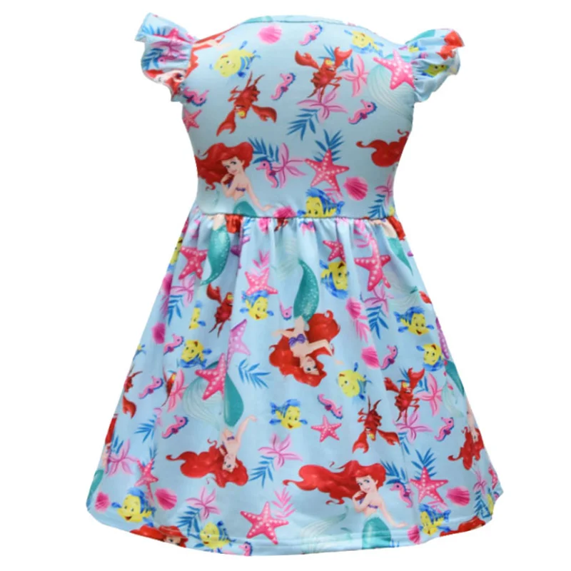 Girls Dress 2019 New Summer Kids Cartoon Printing Design Dresses for Child Casual Wear 3 -7 Y | Детская одежда и обувь