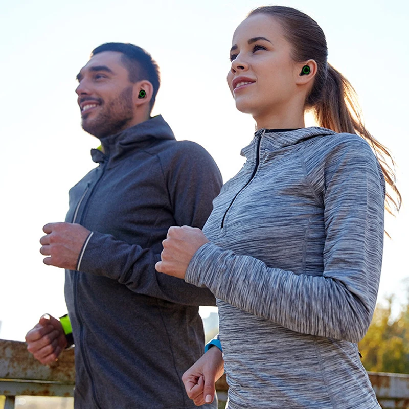 Удивительные новые 3D стерео наушники TWS 5 0 Bluetooth Спортивные Беспроводные Аудио