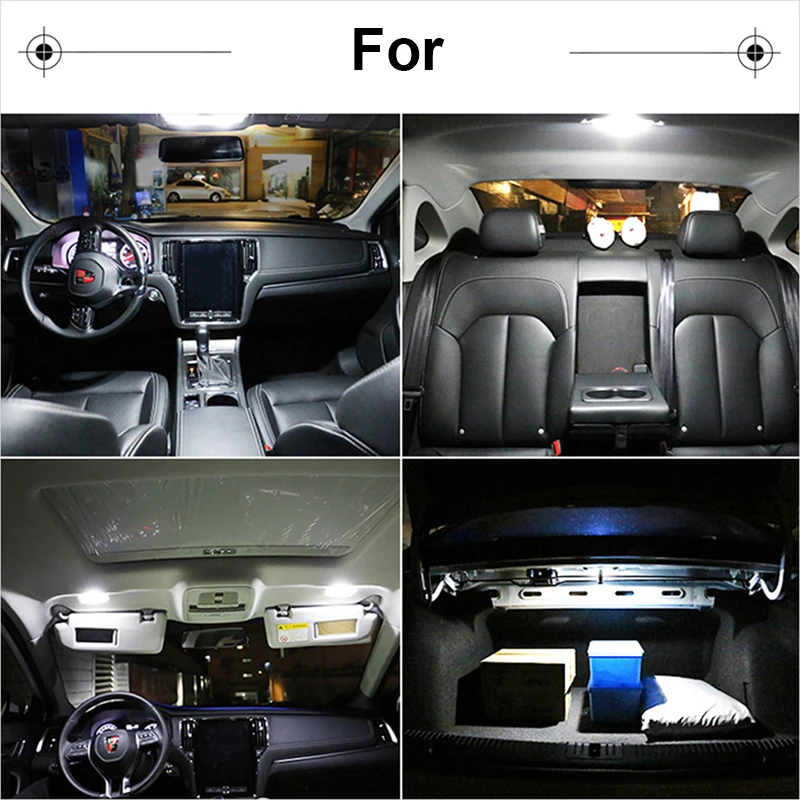 2X автомобильные C5W светодиодный лампы для дверей автомобиля Renault Megane 2 3 Duster VW Touran