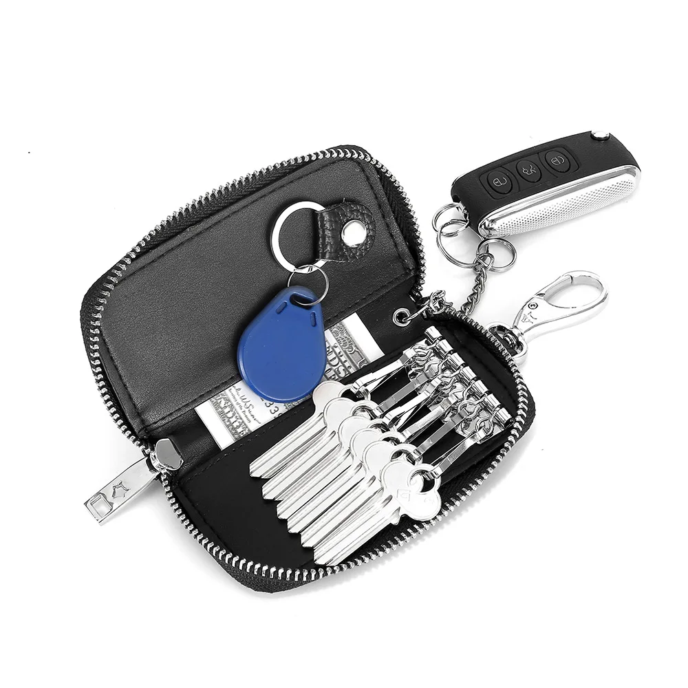 Южная гусиная Натуральная кожаные бумажники ключи мужские ретро держатели