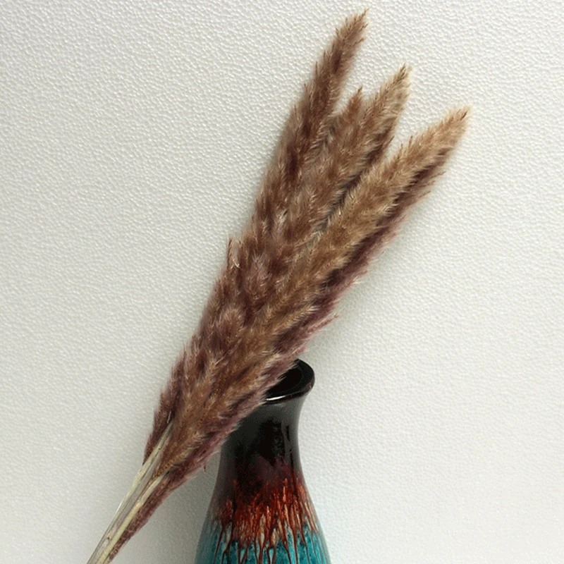 

14pcs 7pcs Colorful Bulrush Grass Natural Dried Flowers Artificial Home Wedding Living Room Decoration Accessories Long Bouquet