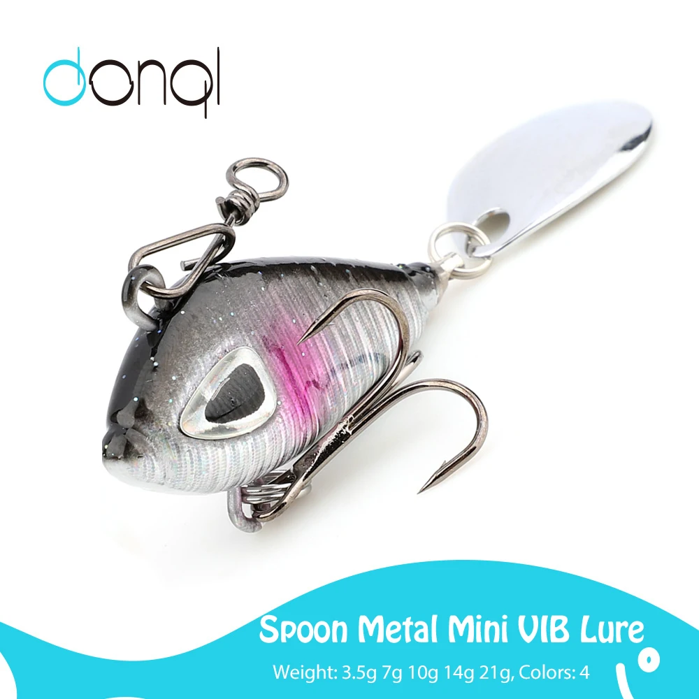 Жесткая приманка DONQL металлическая мини Приманка VIB с ложкой рыболовные приманки