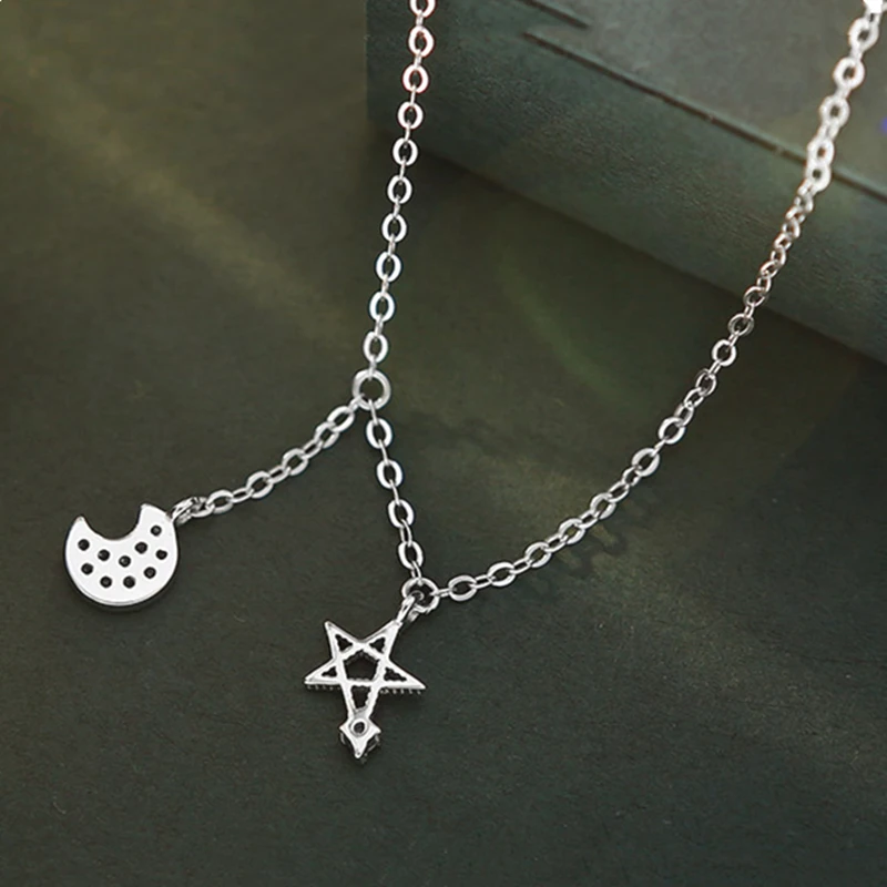 Женский браслет на ногу из серебра 925 пробы с популярным символом созвездий |