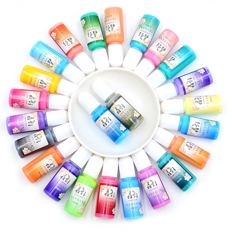 Эпоксидный пигмент 24 цветов непрозрачная жидкая смола цветная муравьиная