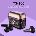 TWS Беспроводные спортивные наушники-вкладыши с поддержкой Bluetooth 5,0 и рисунком