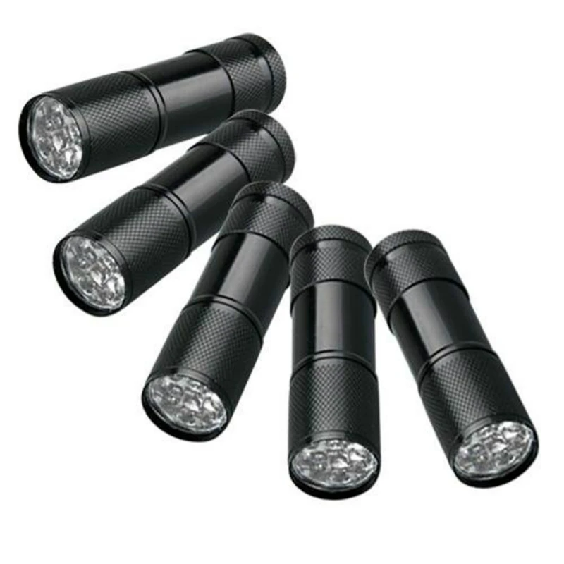 

5 Pack UV Ultra Violet Blacklight 9 LED Flashlight Torch Light Pet Urine Detector for Dog Urine Pet Stains