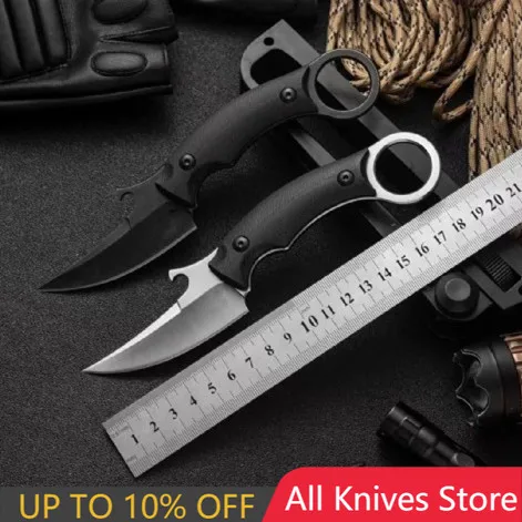 

New Arrival BAS15 PICOLOMAKO claw karambit Tactical Knives D2 Full Tang Steel Handle Fixed Blade Paper cutter Knife