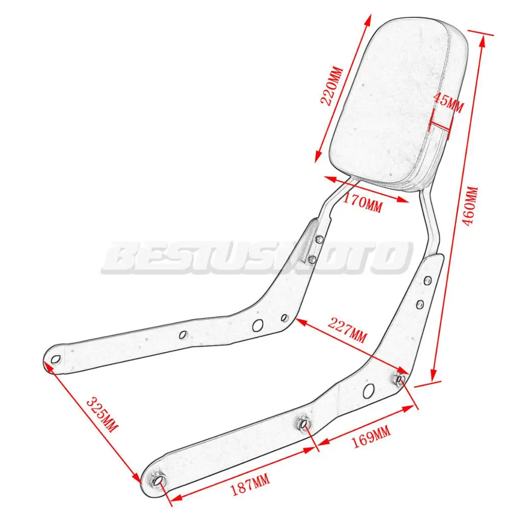 Задняя часть мотоцикла шина Sissy для Honda Shadow Aero VT 750 750C VT750 VT750C 2004-2012 2005 2006 2007 2008 2009 2010