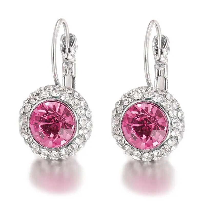 Женские серьги из серебра 2019 пробы, цветные аксессуары из серебра M925 пробы, цветные серьги для девушек