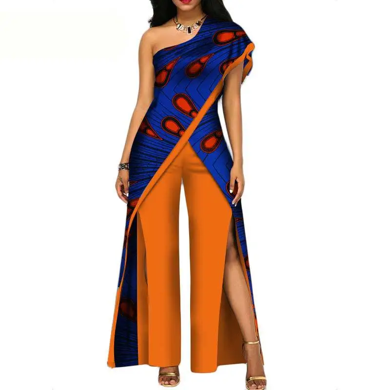 African Clothes For Women Traditional 2 Piece Set Fashion Dashiki Ankara Long Top & Pants Suit Africa Ladies Outfit Plus Size