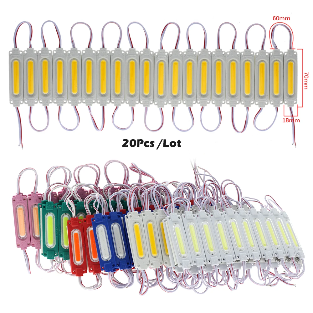 Водонепроницаемая светодиодная лента COB 2 Вт модуль для наружной рекламы