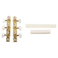 new 1 set classical guitar tuning keys pegs machine heads tuner with 6 string classical guitar bone bridge saddle and nut