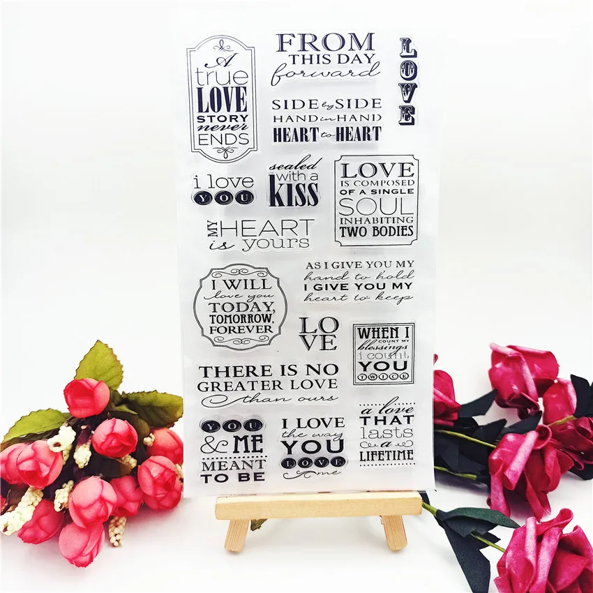 Штамп алфавитный прозрачный/силиконовый валик для запечатывания 11 х20 см | Дом и