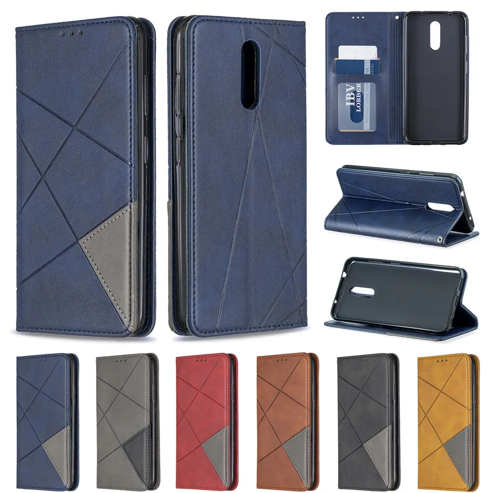Флип-кейс для Nokia 1 Plus Магнитный абсорбционный кожаный чехол-Кошелек Чехлы с опорой чехол для Nokia 4,2 3,2 2,2 Чехол-держатель для карт чехол книжка