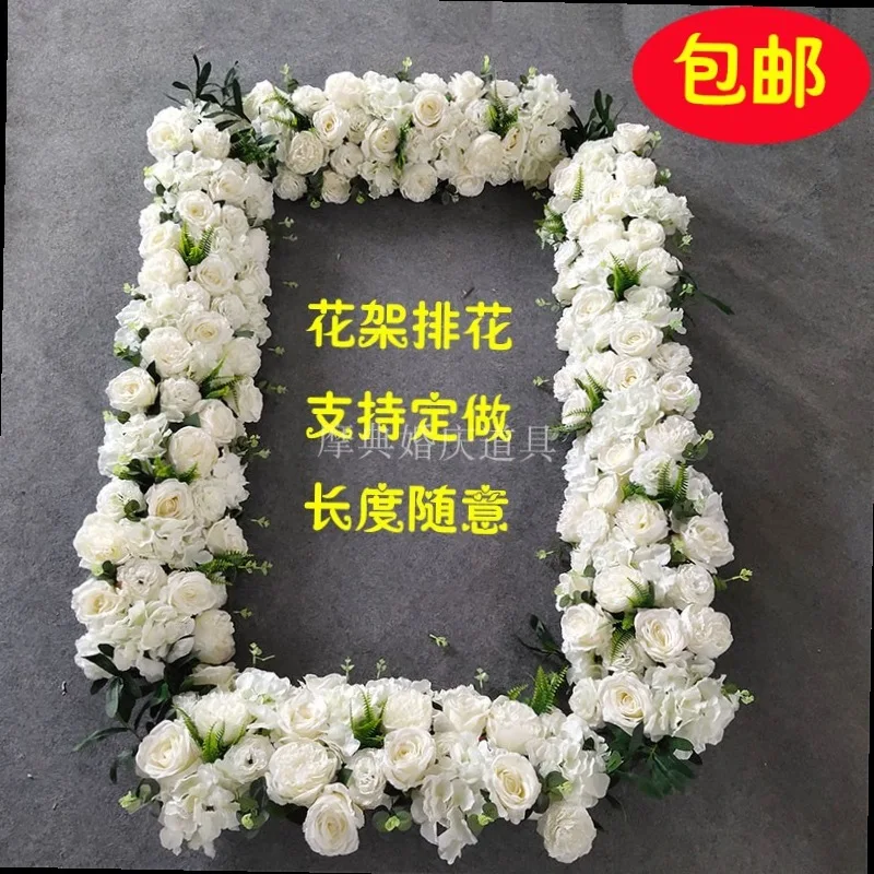 

Искусственное искусственное украшение для вечерние ринки, свадьбы, свода фона, дорога, свинцовый цветок, роза, пион, Гортензия, комбинация