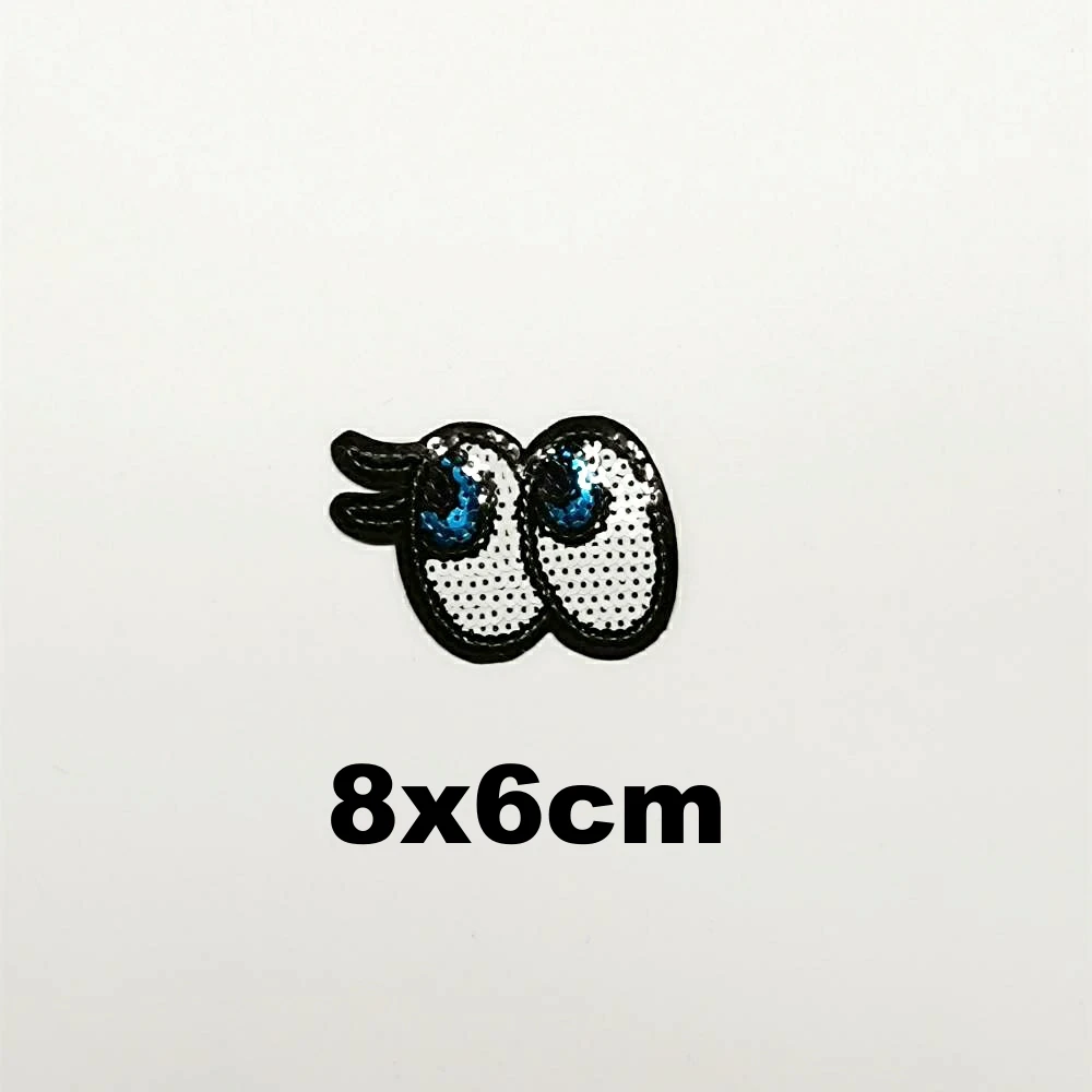 

large embroidery big eyes patches for clothing DO-3234