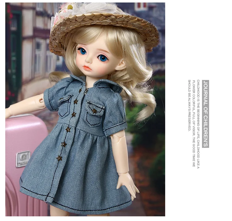 1/6 BJD SD кукла одежда розовая или белая Сетчатая футболка и черные джинсы милые для Yosd тела куклы аксессуары