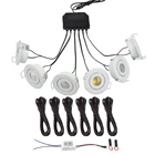 Встраиваемый светильник для шкафа, 3 Вт, 6 шт. в наборе, с удлинительным кабелем 4 м