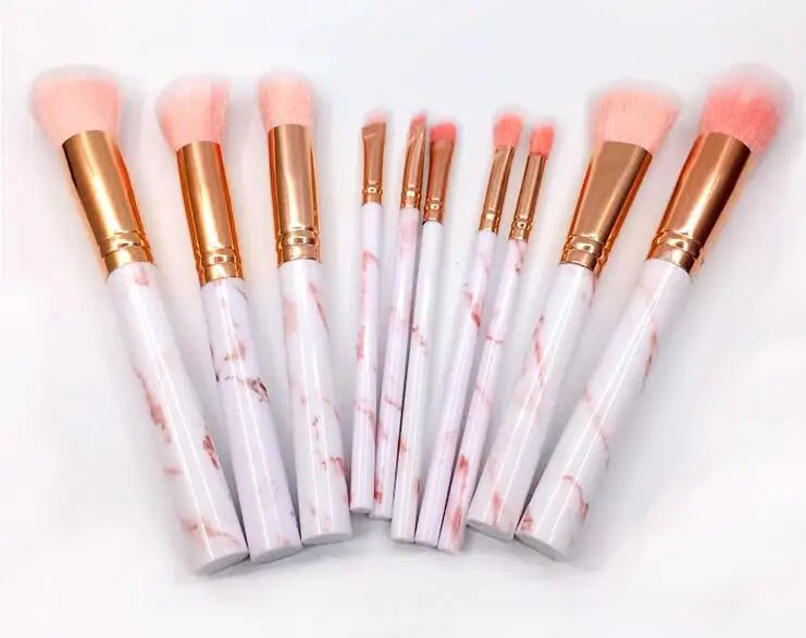 10 piezas pinceles maquillaje ceja definitador de ojos cepilo La Fundación pincel maquiagem polvo Blush Professional | Красота и