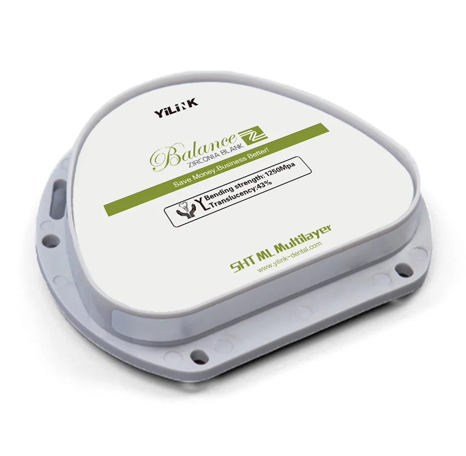 

Yilink Super Translucent ST Amann Girrbach multilayer dental zirconia block——for dental lab CAD/CAM