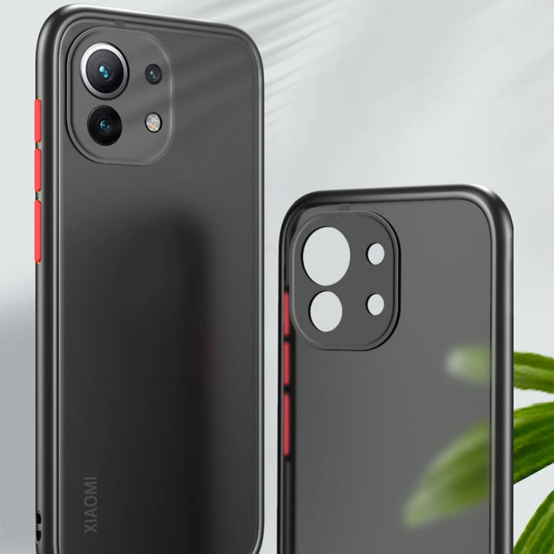 shockproof matte phone case for xiaomi mi 11 lite 9s 9t 10s poco x3 f3 redmi note 10 9 8 7 10t pro lens protection clear cover free global shipping