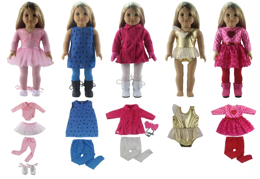 5 шт. Одежда для кукол 18 дюймов | Игрушки и хобби