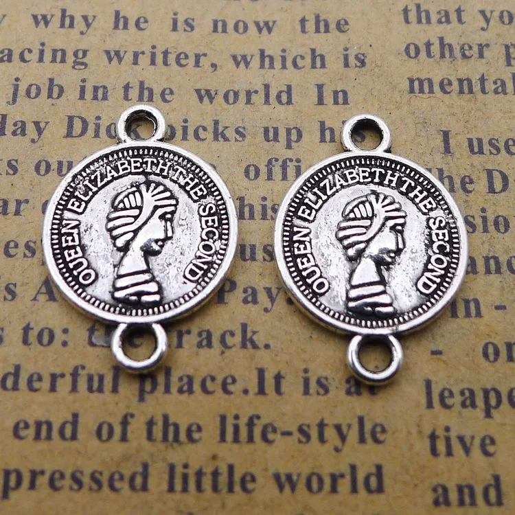 

Supplies For Jewelry Making Connector Antique Silver Color 13x18mm 20 Pieces