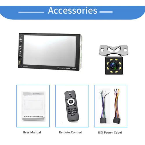 With 8IR Camera 2din Podofo Автомагнитола " сенсорный экран мультимедиа авторадио DVD Bluetooth ISO Android Зеркало Ссылка USB для универсального автомобиля стерео - Цвет: With 8IR Camera