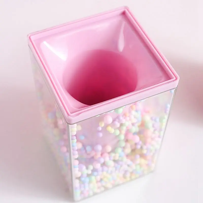 

Cute Pen Holder Office Organizer Cosmetic Square Pencil Pen Stand Holders Stationery Container Office School Supplies
