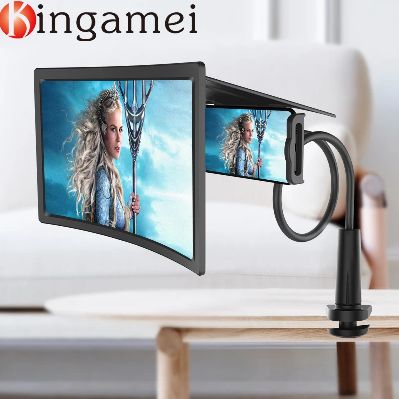 

Lazy Phone Holder 12 Inch Screen Amplifier For Mobile Phone Projection Magnifying Glass Enlarge 3D HD Cinema Video Folding Stand