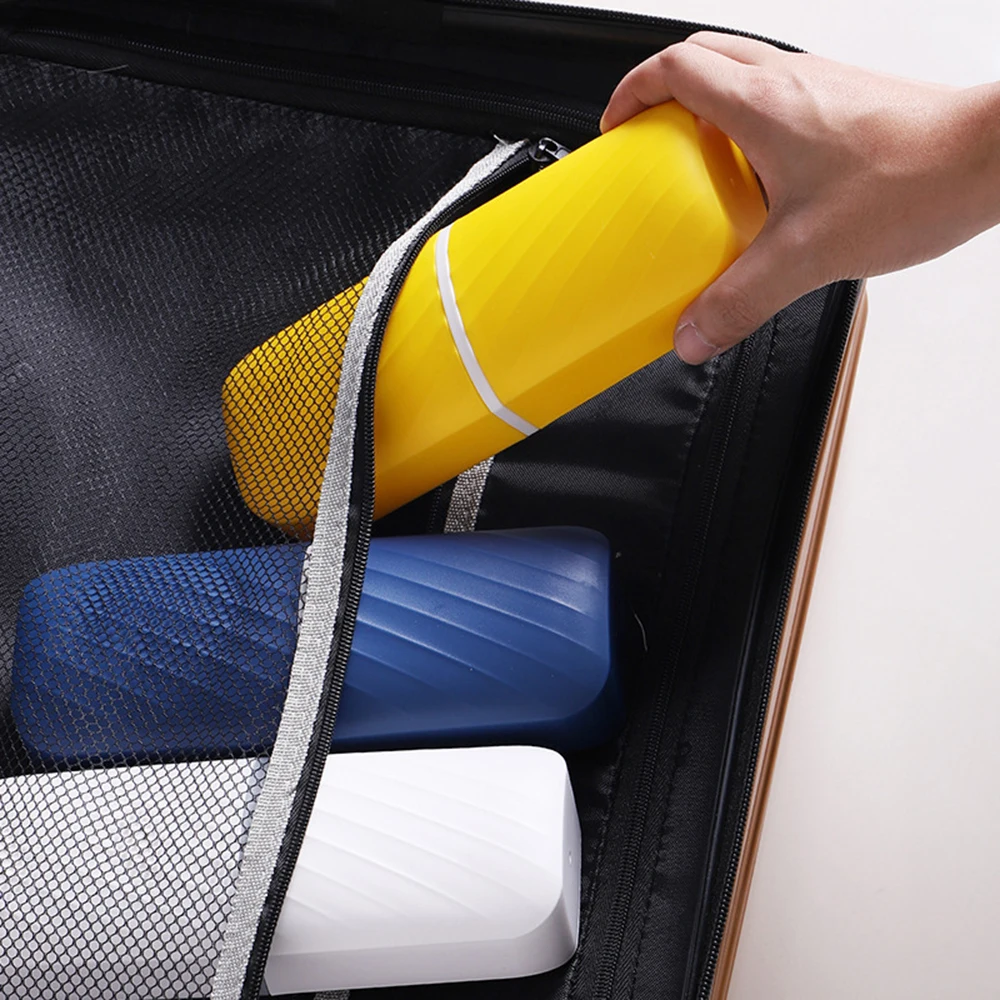 

1pc Portable Travel Mouthwash Cup Toothbrush Cover Toothpaste Box Wash Cup Brush Storage Bathroom Accessories Supplies 8*20cm