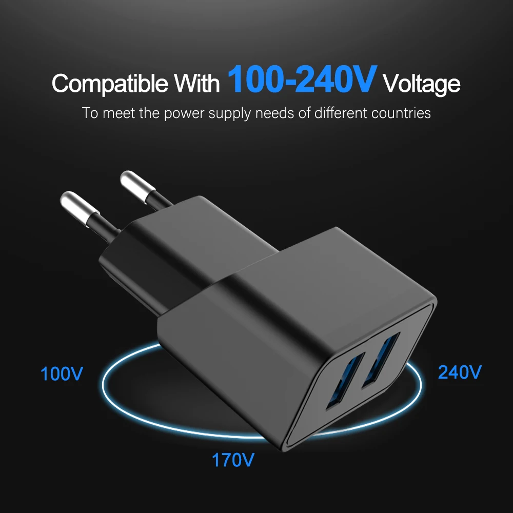 PHOMAX 5 в 2.1A USB зарядное устройство Универсальное портативное дорожное настенное