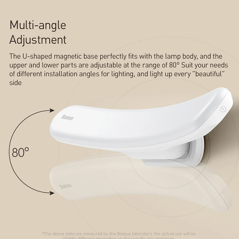 Baseus зеркальный светильник светодиодный настенный косметический s лампа