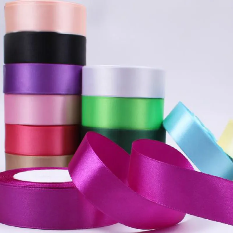 200 yards customize your own logo silk satin ribbon tape printing customized brand name hair bundle's | Дом и сад