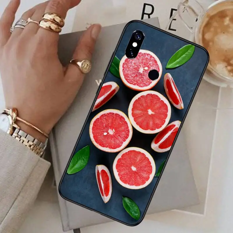 

grapefruit Phone Case For Xiaomi Redmi 4x 5 plus 6A 7 7A 8 mi8 8lite 9 note 4 5 7 8 pro
