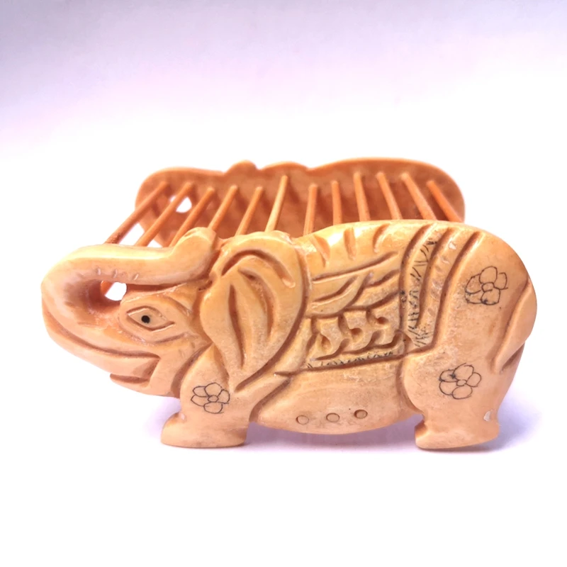 

YIZHU CULTUER ART Collection Ancient China Hand Carved Auspicious Elephant Cricket Cage Family Decoration