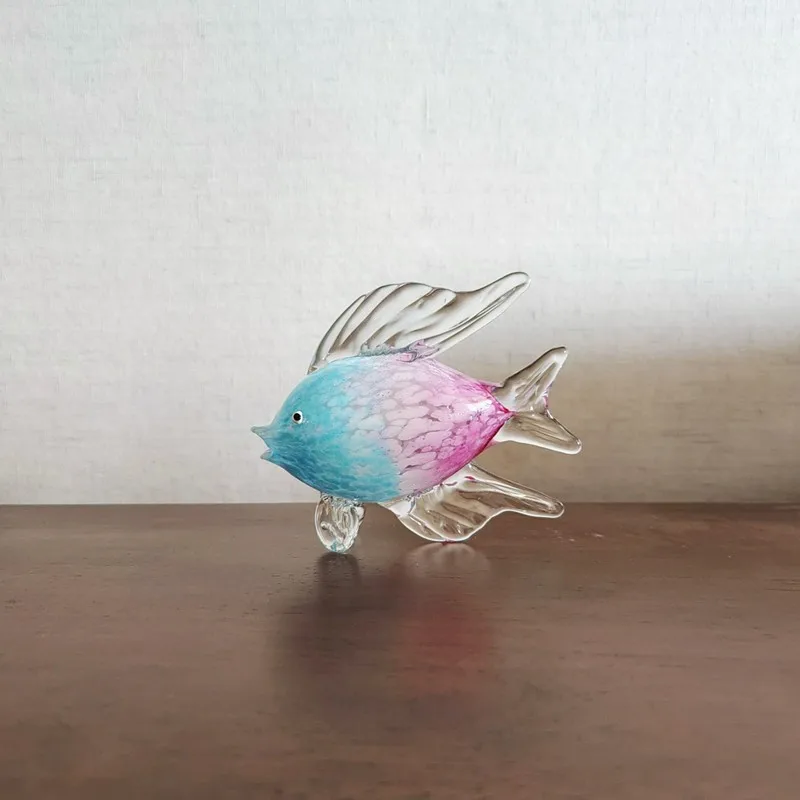 

Colorful Glass Fish Handmade Glass Art Home Decoration house figurine